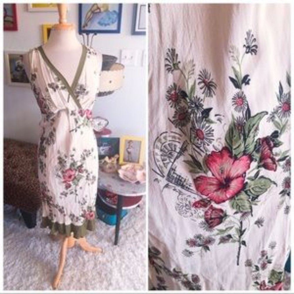 Retro Dress Floral Rockabilly Pinup 1940s Vintage